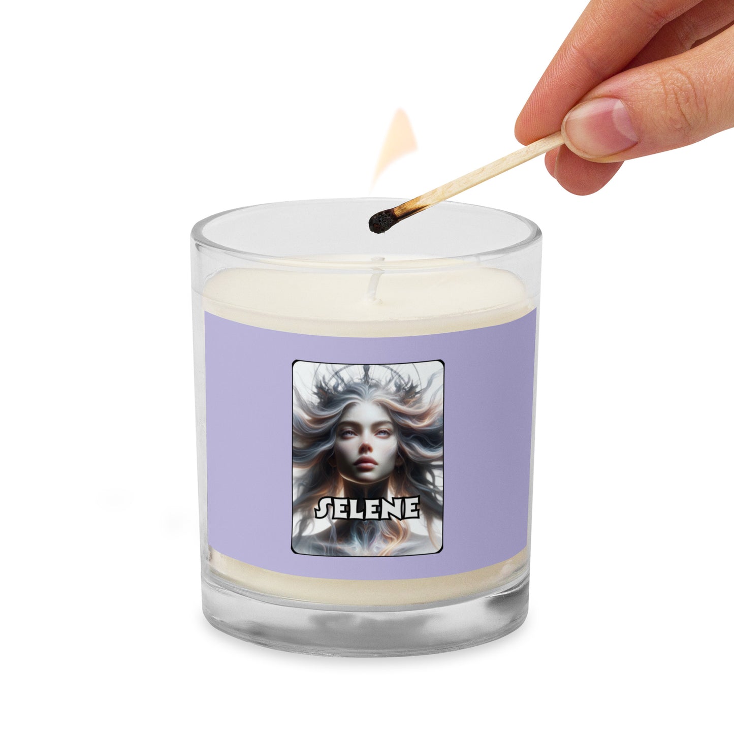 Glass Jar Soy Wax Goddess Selene Candle