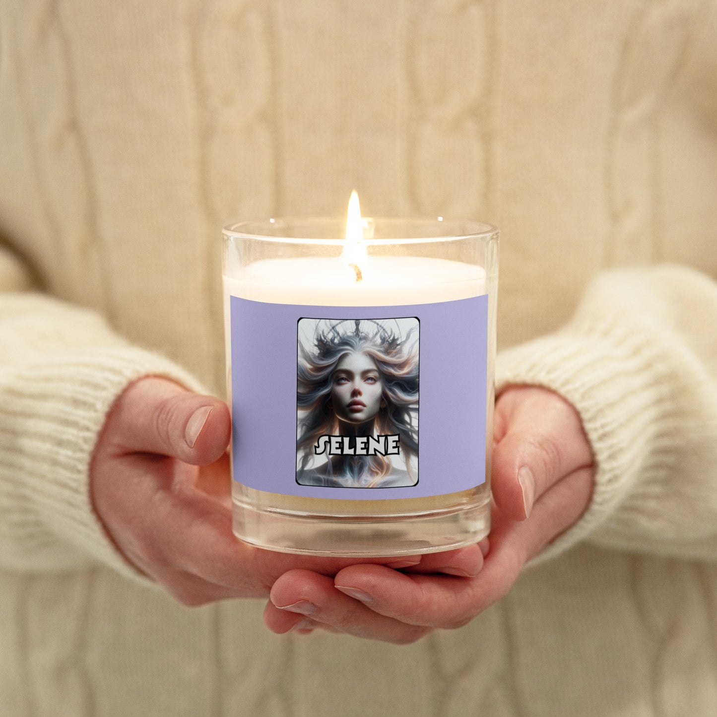 Glass Jar Soy Wax Goddess Selene Candle