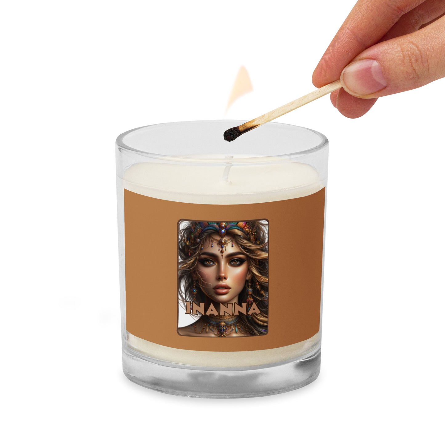 Glass Jar Soy Wax Goddess Inanna Candle