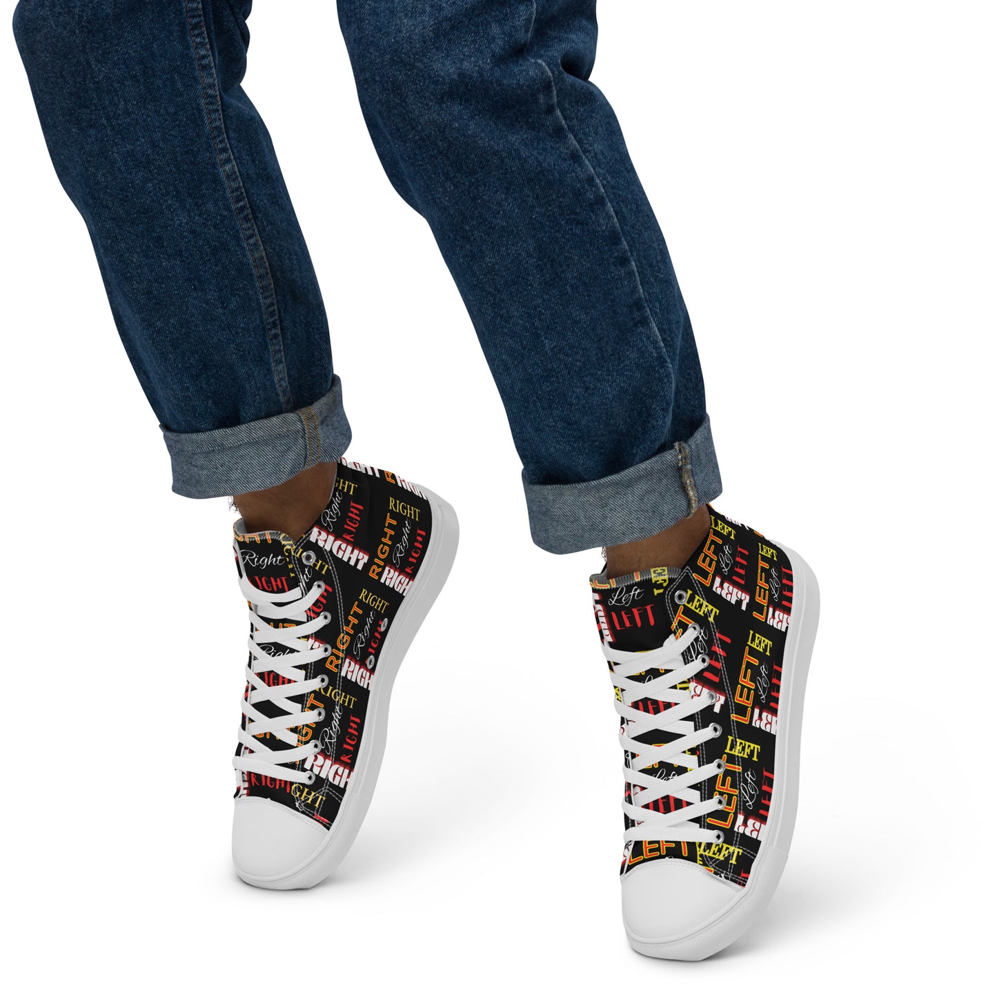 Men’s and Boy's High Top Canvas Shoes