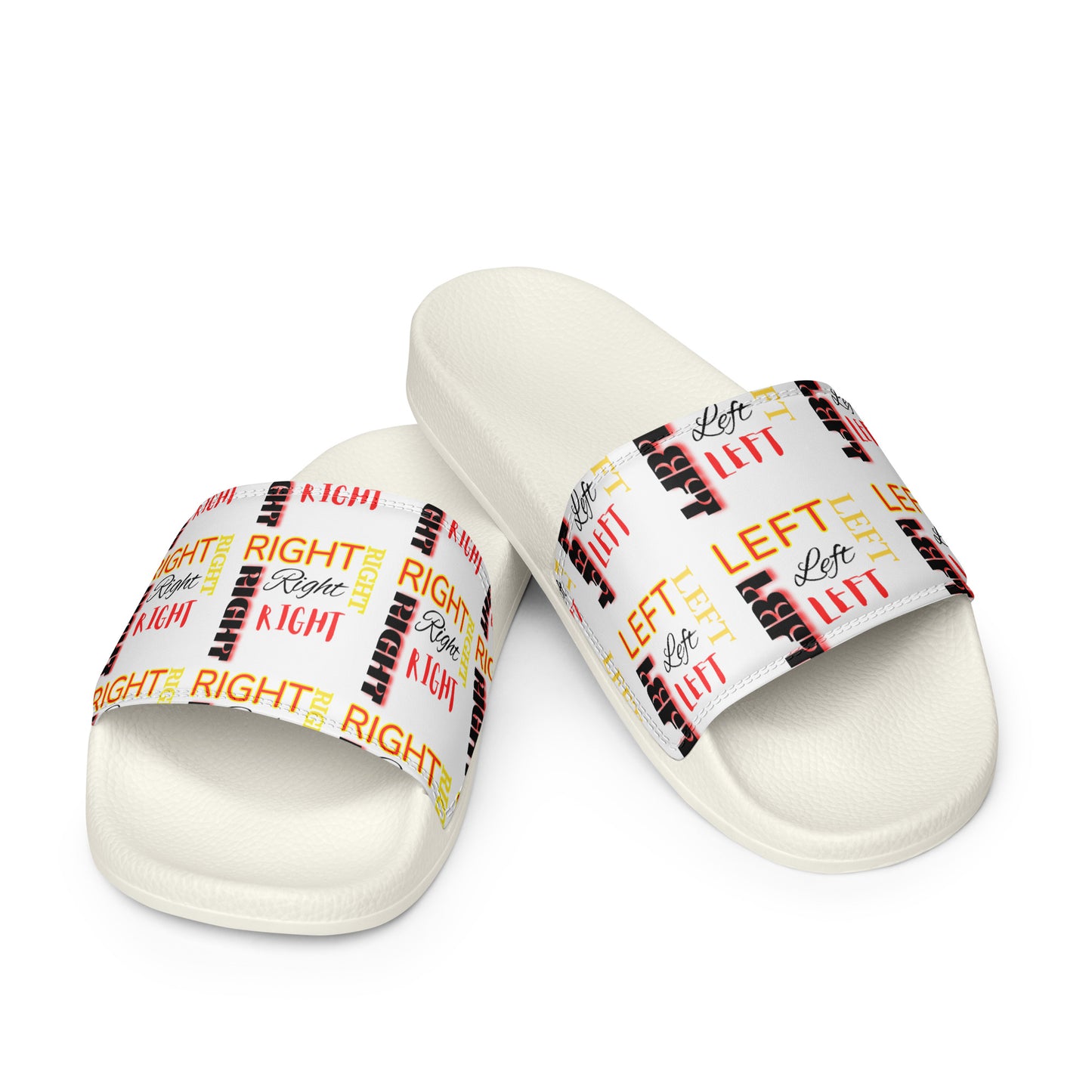 Women's White Right/Left Slides